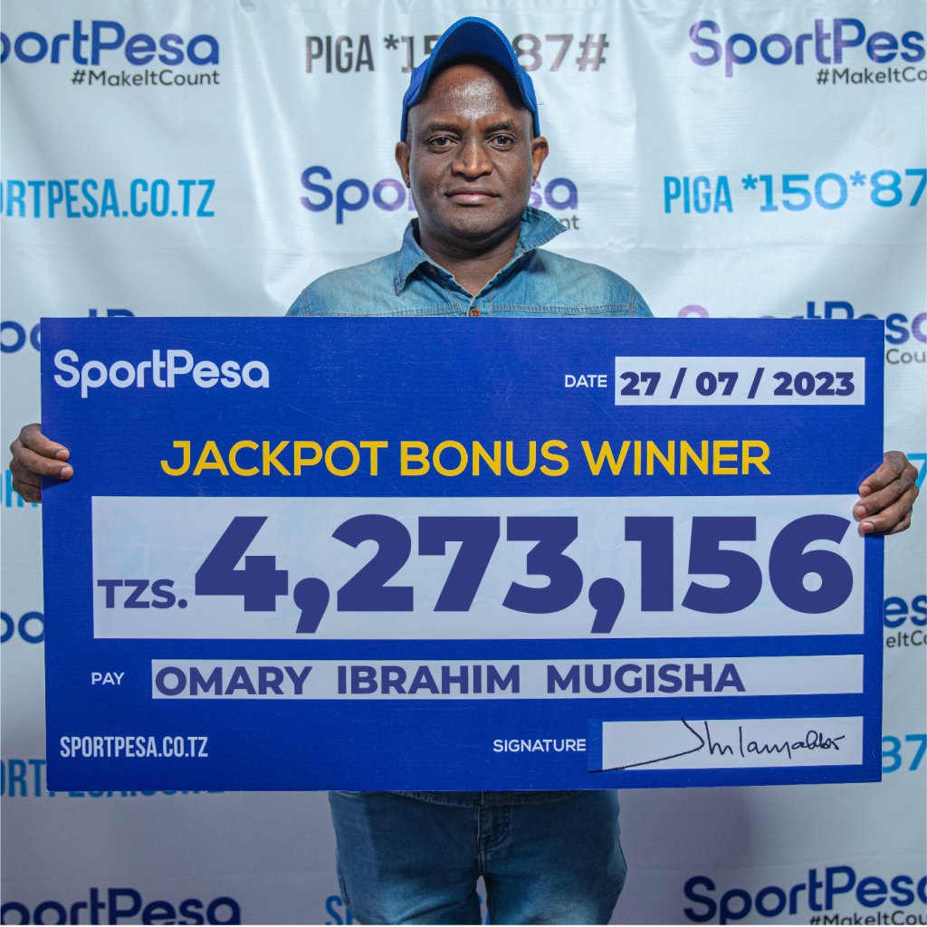 Omary Ibrahim, mshindi wa Mid jackpot