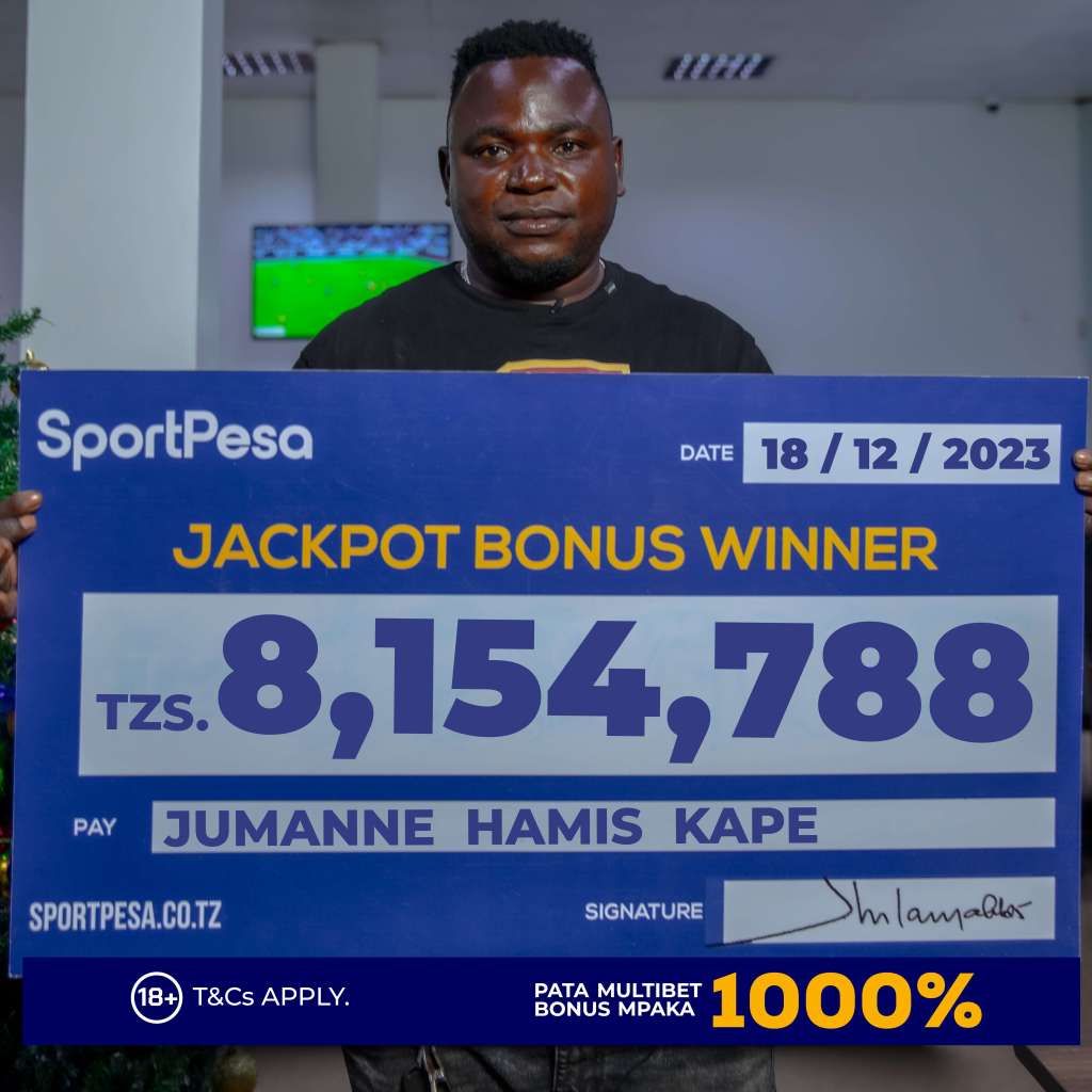 Jumanne Jackpot Bonus winner