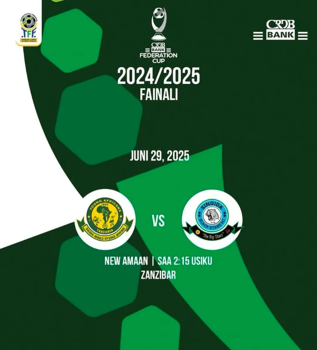 Yanga SC vs Singida Black Stars Fainali CRDB