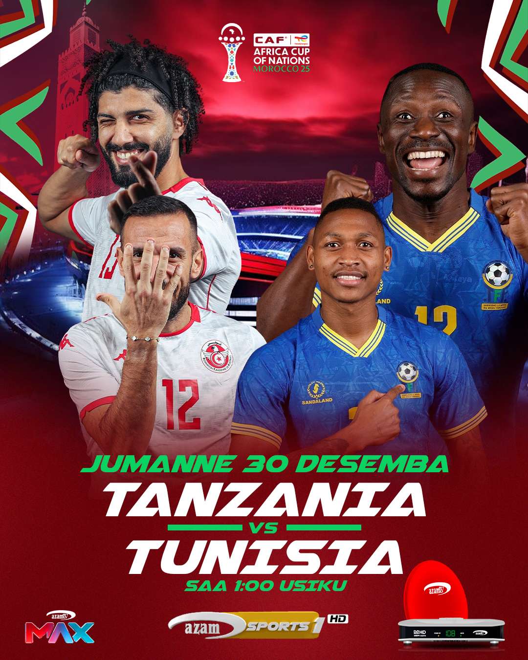Tanzania vs Tunisia