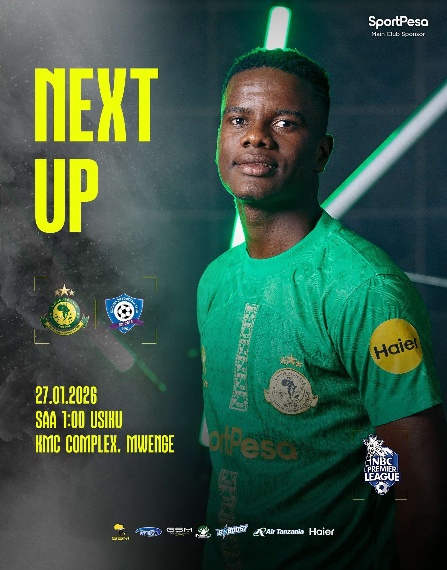 Yanga SC vs Dodoma Jiji FC Tanzania Premier League