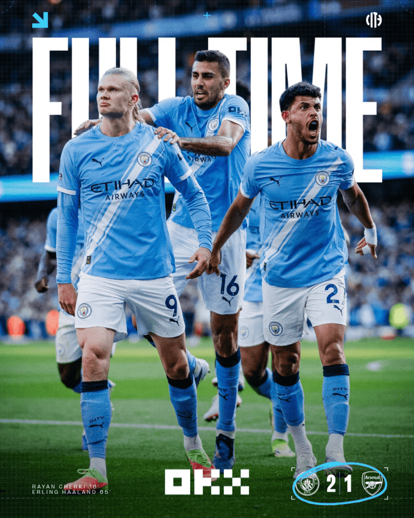 Matokeo Manchester City vs Arsenal