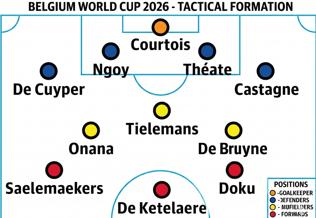 Belgium World Cup ---- tactical formation