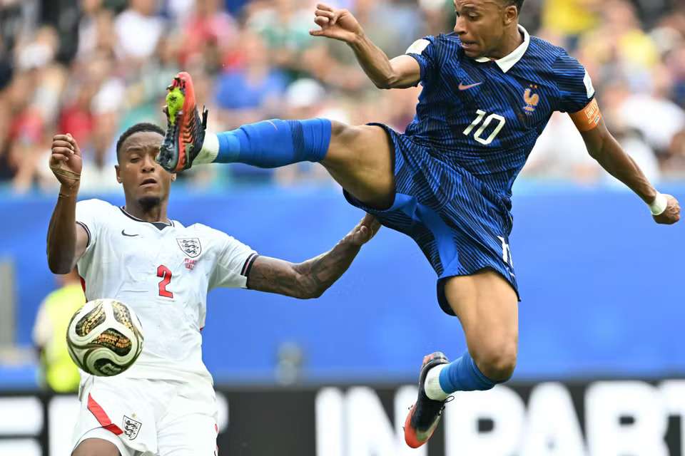 Mbappe in action