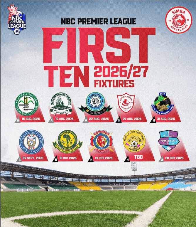 Ratiba ya Simba SC mechi --