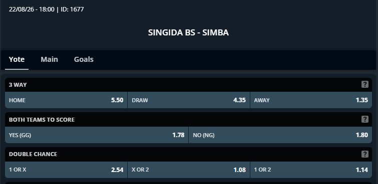 Singida vs Simba SC