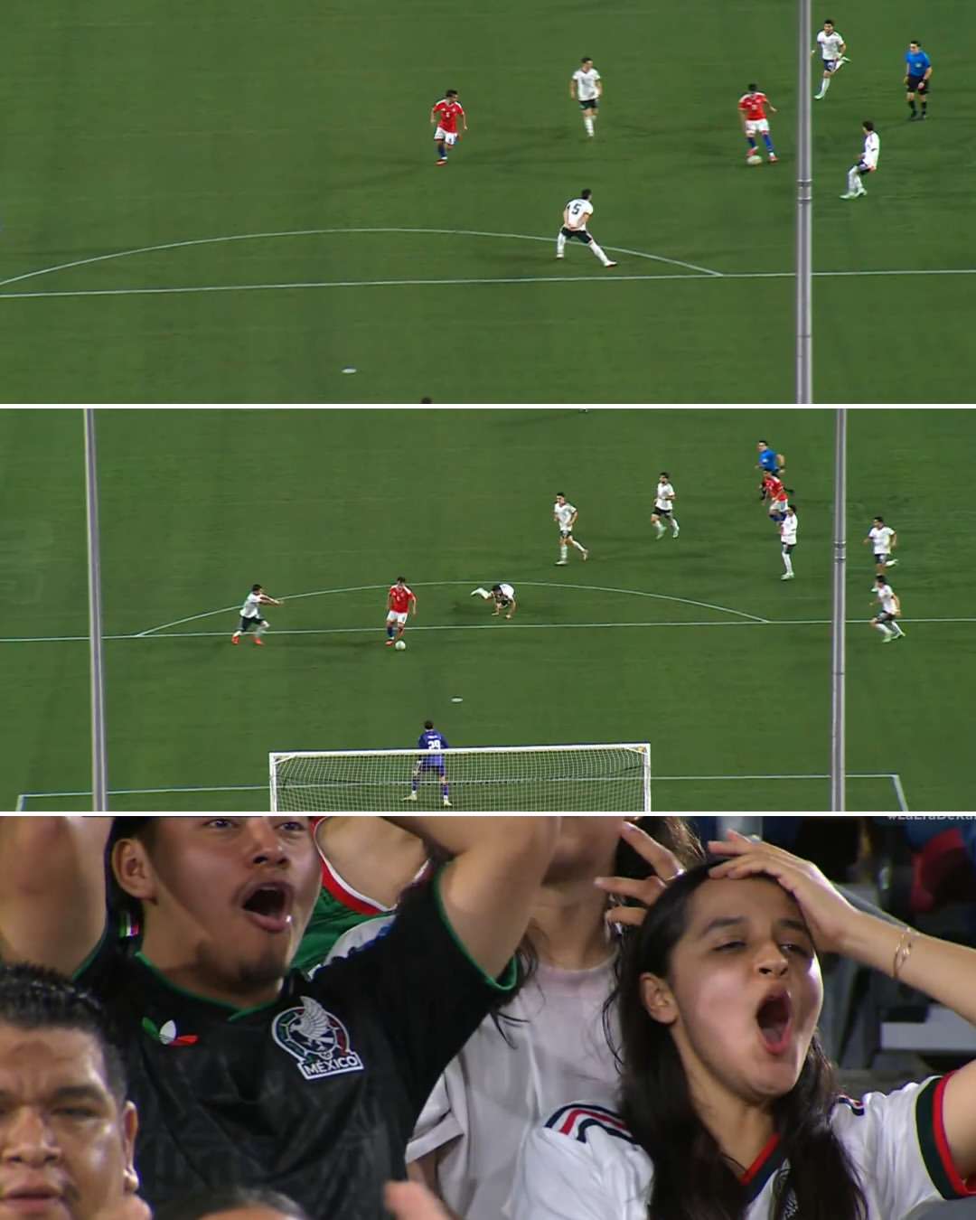 Matukio ya mchezo Mexico 0-2 Chile