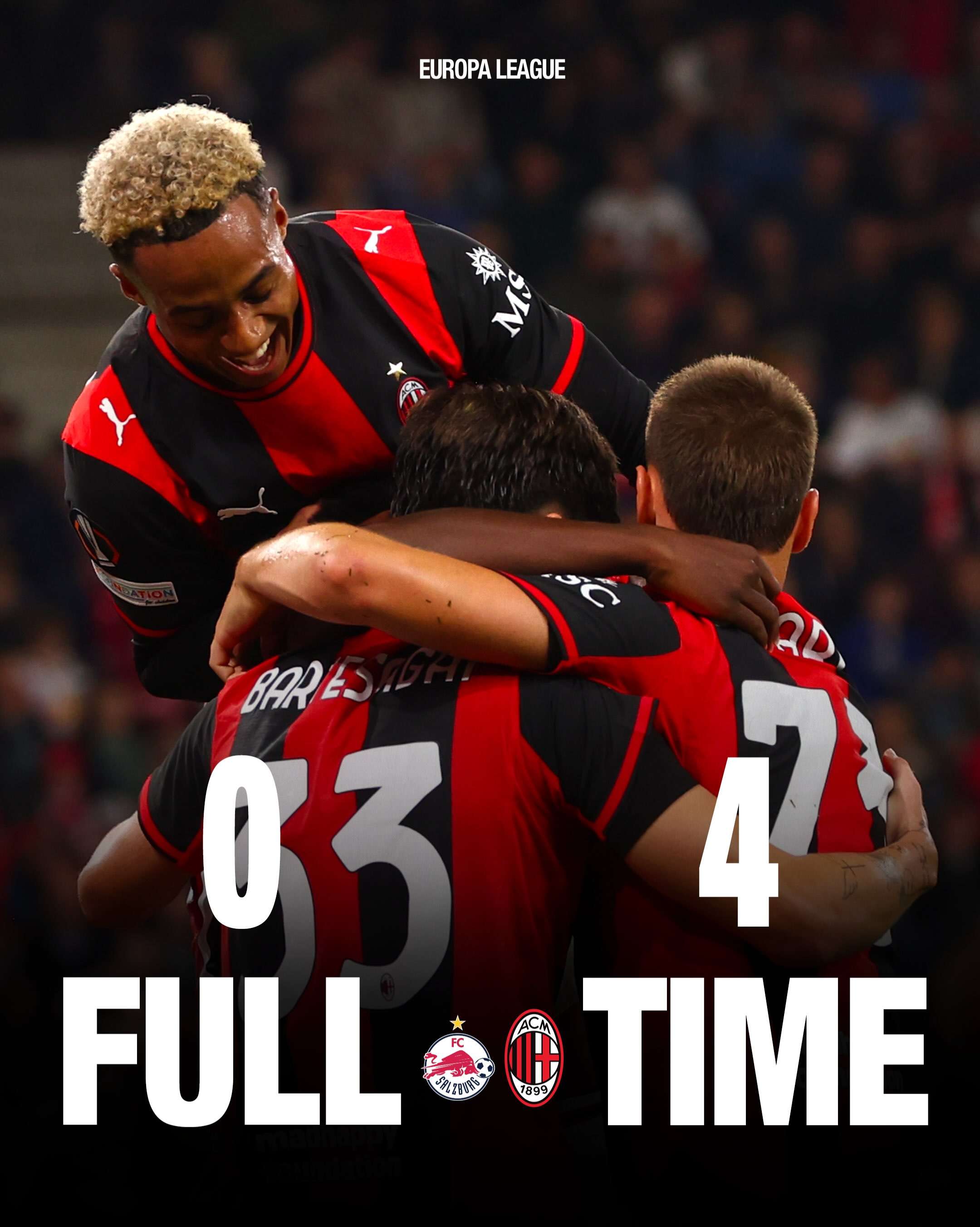 Salzburg 0-4 AC Milan